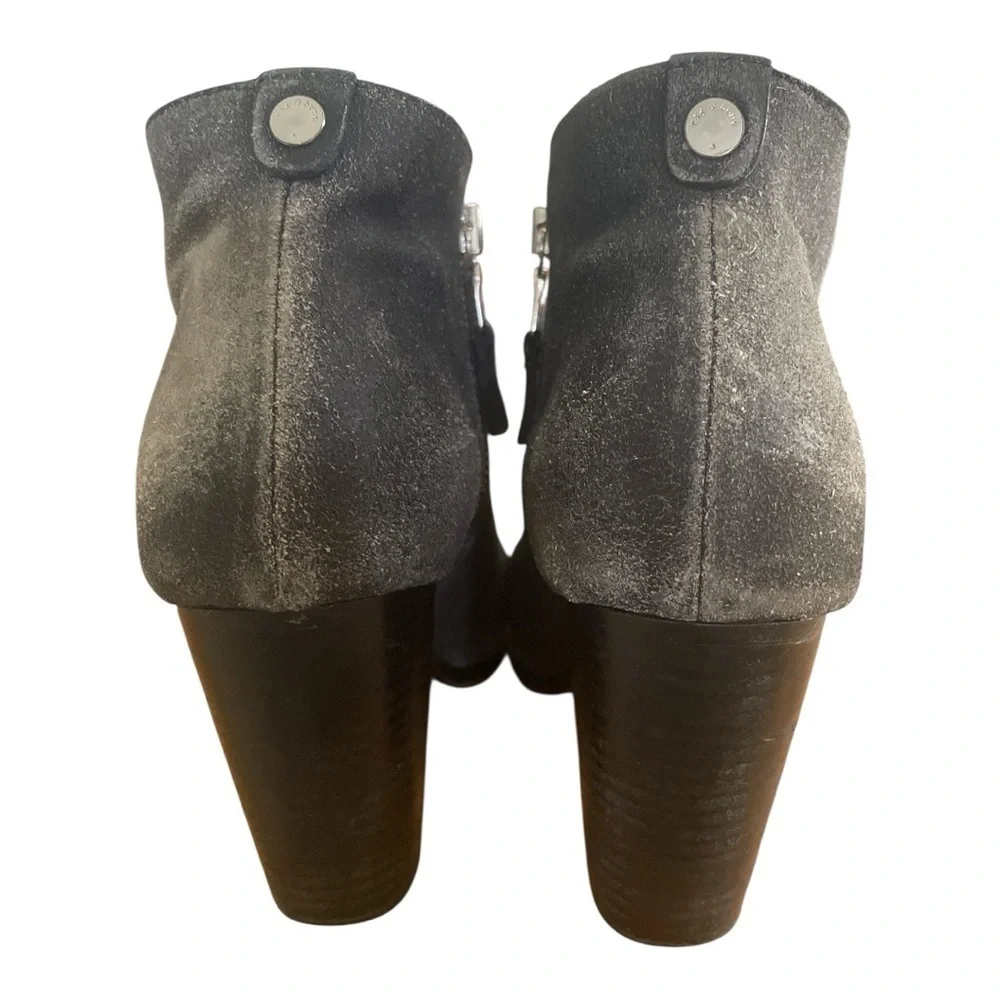 rag & bone Margot Suede Boot. Black/Champagne